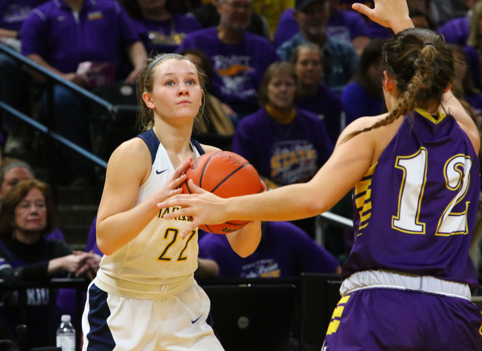 Gallery: Girls Basketball State Finals: Marquette Catholic vs. Vincennes Rivet